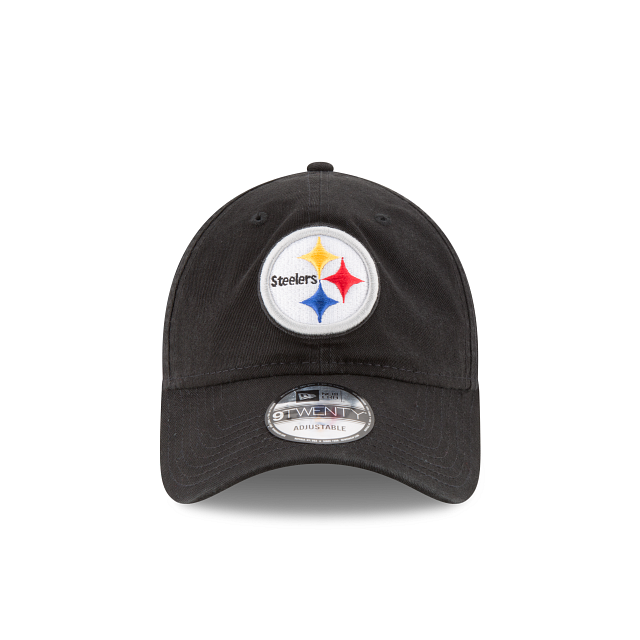 Pittsburgh Steelers NFL New Era Men's Black 9Twenty Core Classic Adjustable Hat