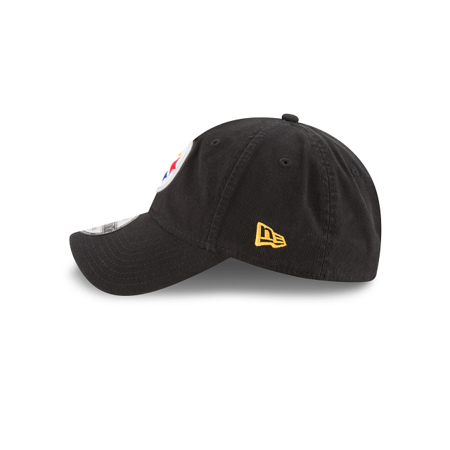 Pittsburgh Steelers NFL New Era Men's Black 9Twenty Core Classic Adjustable Hat
