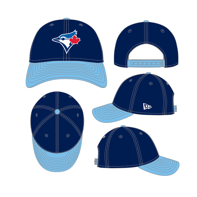 Toronto Blue Jays MLB New Era Men's Navy/Royal 9Forty M-Crown Stretch Snapback