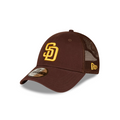 San Diego Padres MLB New Era Men's Brown 9Forty Trucker Adjustable Hat