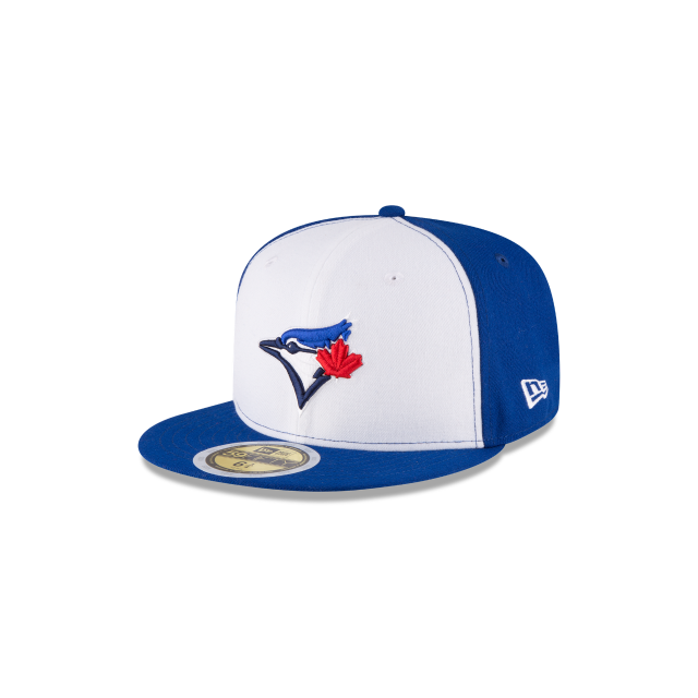 Toronto Blue Jays MLB New Era Youth White/Royal 59Fifty Authentic Collection Fitted Hat
