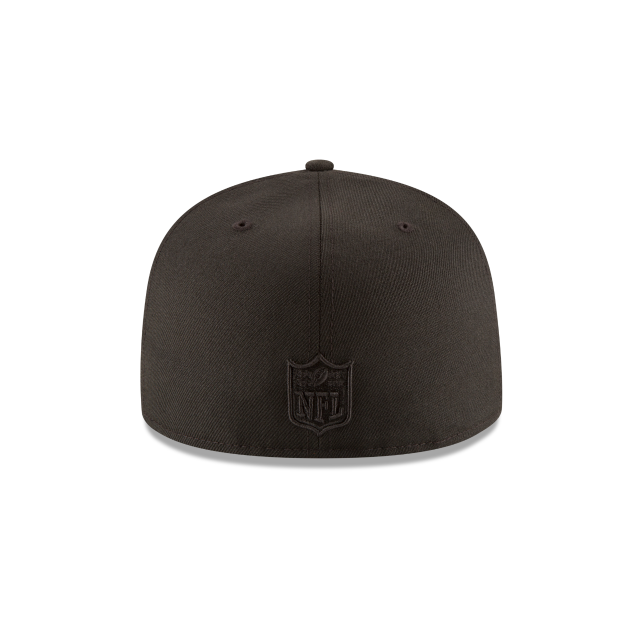 Atlanta Falcons NFL New Era Men's Black on Black 59Fifty Team Basic Fitted Hat