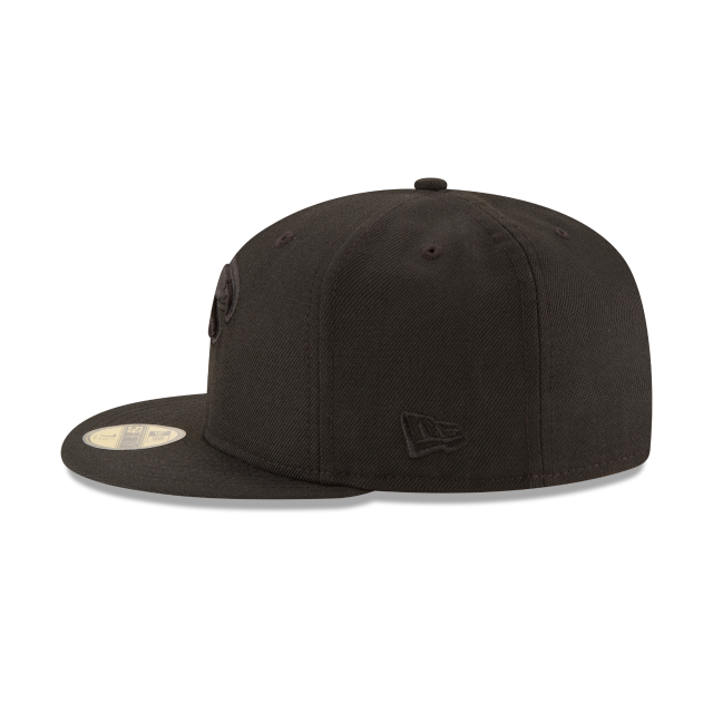 Atlanta Falcons NFL New Era Men's Black on Black 59Fifty Team Basic Fitted Hat