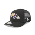 Baltimore Ravens NFL New Era Men's Black 9Seventy Stretch Trucker Snapback