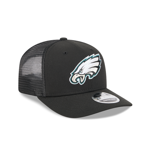 Philadelphia Eagles NFL New Era Men's Black 9Seventy Stretch Trucker Snapback