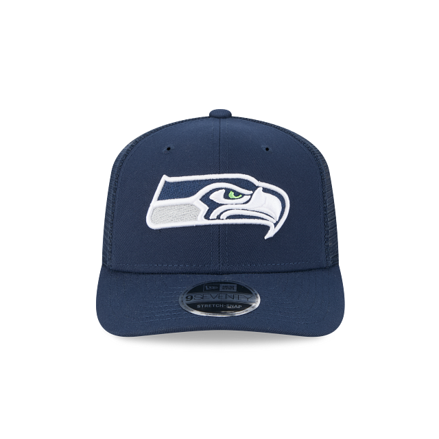 Seattle Seahawks NFL New Era Men's Navy 9Seventy Stretch Trucker Snapback