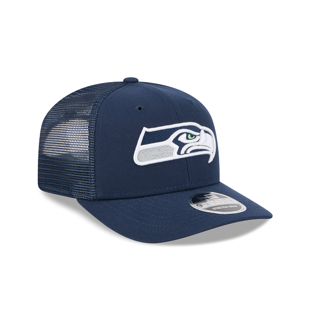 Seattle Seahawks NFL New Era Men's Navy 9Seventy Stretch Trucker Snapback