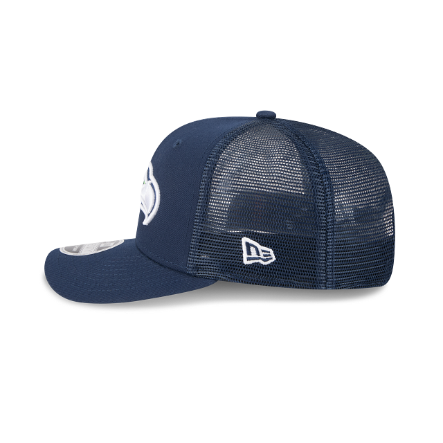 Seattle Seahawks NFL New Era Men's Navy 9Seventy Stretch Trucker Snapback
