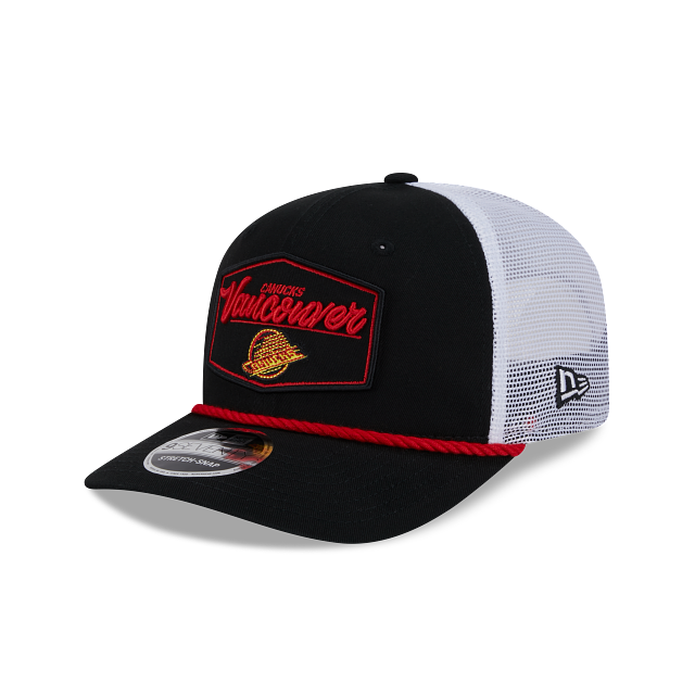 Vancouver Canucks NHL New Era Men's Black 9Seventy Skate Logo Cord Snapback Hat