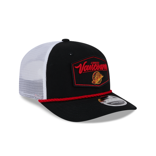 Vancouver Canucks NHL New Era Men's Black 9Seventy Skate Logo Cord Snapback Hat