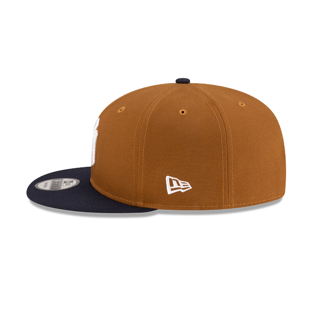 New York Yankees MLB New Era Men's 9Fifty Peanut/Navy Basic Snapback Hat