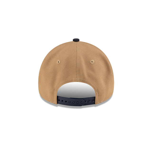 New York Yankees MLB New Era Men's Khaki/Navy 9Forty A-Frame Snapback