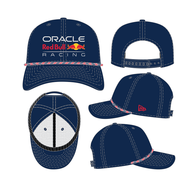 Red Bull Racing F1 New Era Men's Navy 9Seventy Stretch Multi Rope Snapback