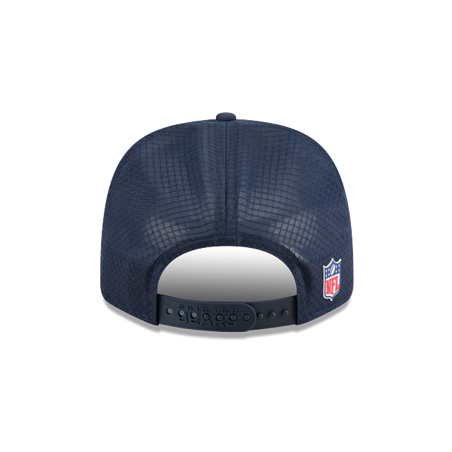 Chicago Bears NFL New Era Men's Navy 9Seventy C Logo 2025 Sideline Hot Weather Trucker Snapback