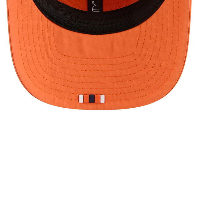 Denver Broncos NFL New Era Men's Orange 9Seventy 2025 Sideline Hot Weather Trucker Snapback