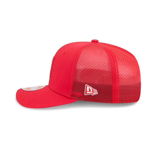 Kansas City Chiefs NFL New Era Men's Red 9Seventy 2025 Sideline Hot Weather Trucker Snapback