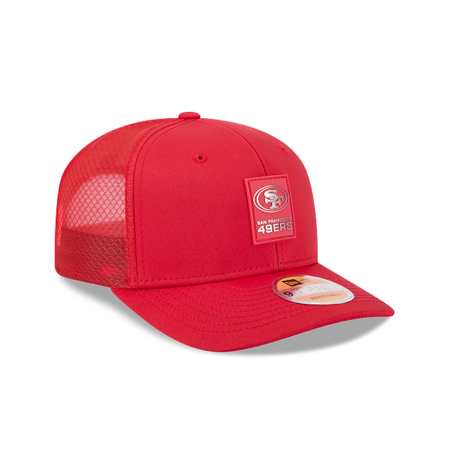 San Francisco 49ers NFL New Era Men's Red 9Seventy 2025 Sideline Hot Weather Trucker Snapback