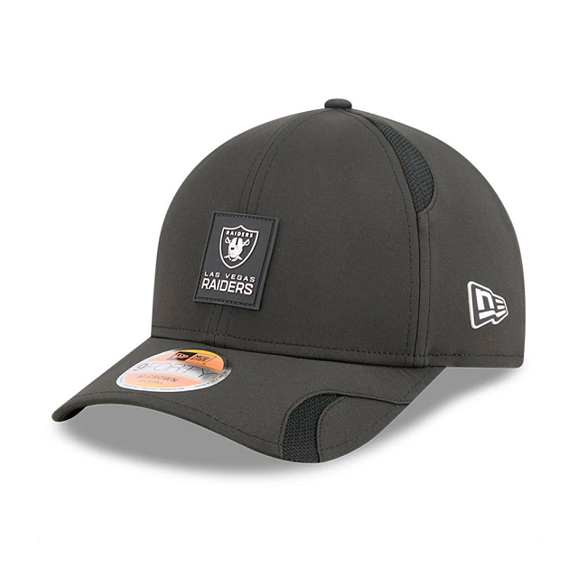 Las Vegas Raiders NFL New Era Men's Black 9Forty 2025 Sideline M-Crown Snapback