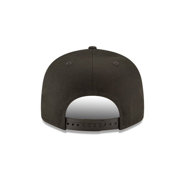 Pittsburgh Pirates MLB New Era Men's Black on Black White 9Fifty Basic Snapback
