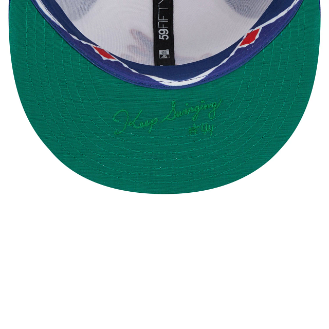 Atlanta Braves MLB New Era Men's White/Royal 59Fifty 2023 City Connect Fitted Hat