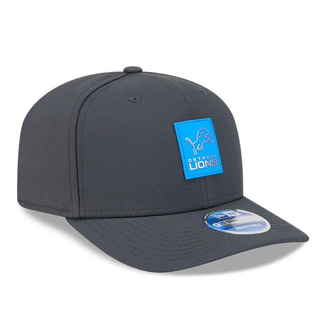 Detroit Lions NFL New Era Men's Charcoal 9Seventy 2025 Sideline Stretch Snapback