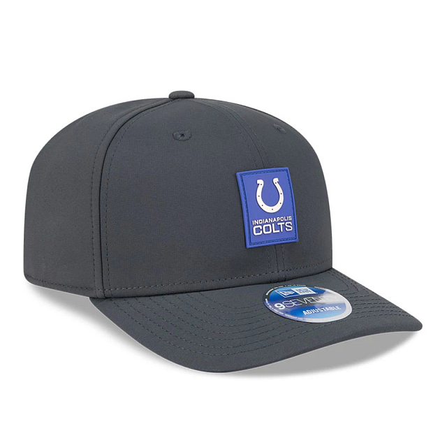Indianapolis Colts NFL New Era Men's Charcoal 9Seventy 2025 Sideline Stretch Snapback