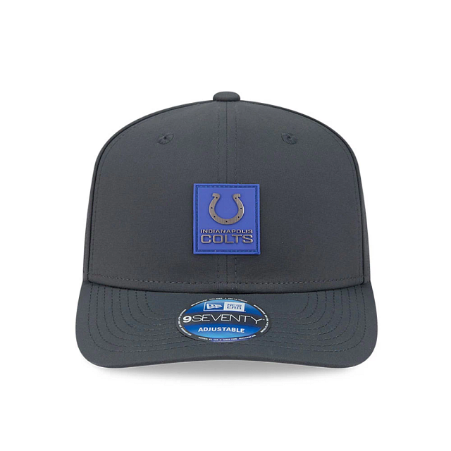 Indianapolis Colts NFL New Era Men's Charcoal 9Seventy 2025 Sideline Stretch Snapback