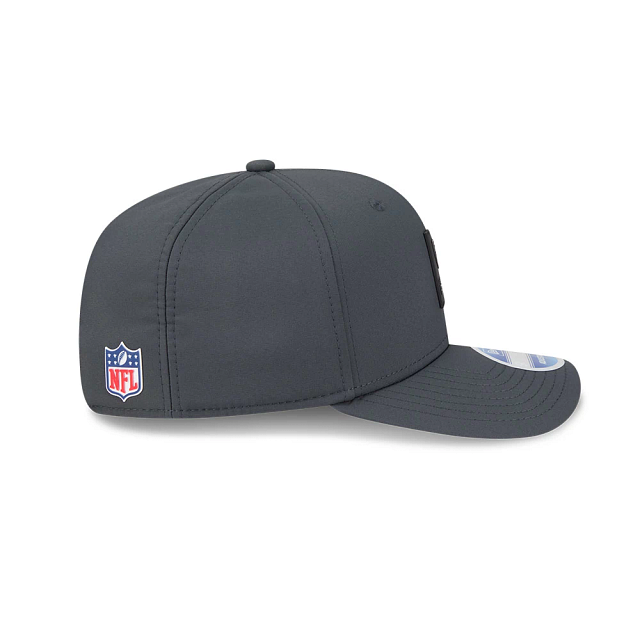 Las Vegas Raiders NFL New Era Men's Charcoal 9Seventy 2025 Sideline Stretch Snapback
