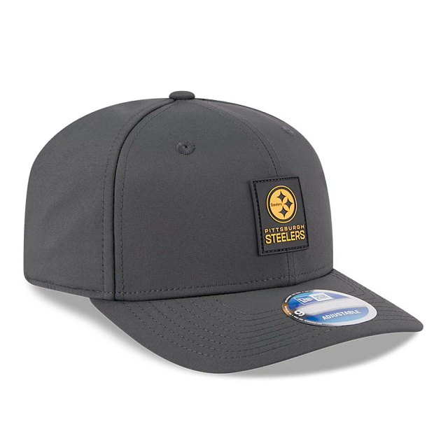Pittsburgh Steelers NFL New Era Men's Charcoal 9Seventy 2025 Sideline Stretch Snapback
