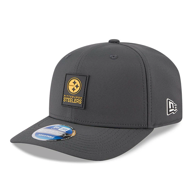 Pittsburgh Steelers NFL New Era Men's Charcoal 9Seventy 2025 Sideline Stretch Snapback