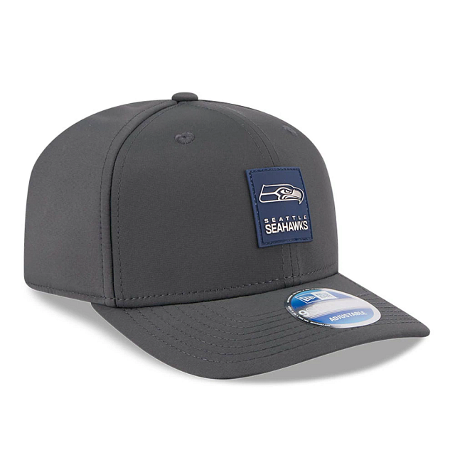 Seattle Seahawks NFL New Era Men's Charcoal 9Seventy 2025 Sideline Stretch Snapback