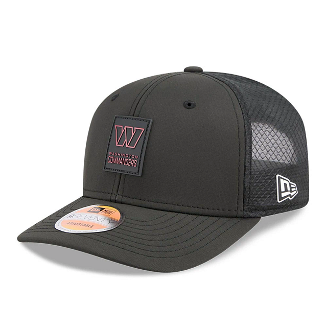 Washington Commanders NFL New Era Men's Charcoal 9Seventy 2025 Sideline Hot Weather Trucker Snapback