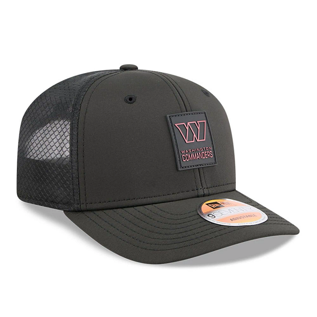 Washington Commanders NFL New Era Men's Charcoal 9Seventy 2025 Sideline Hot Weather Trucker Snapback