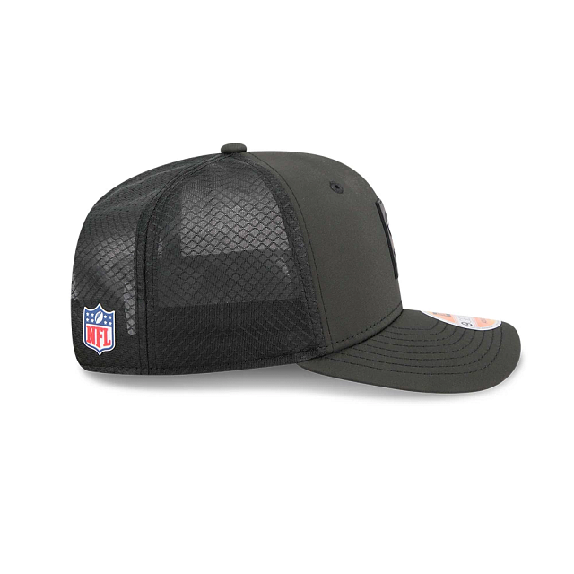 New York Jets NFL New Era Men's Charcoal 9Seventy 2025 Sideline Hot Weather Trucker Snapback