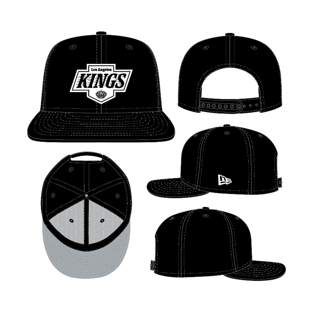 Los Angeles Kings NHL New Era Men's Black/White 9Fifty Basic Snapback