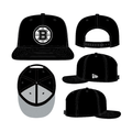 Boston Bruins NHL New Era Men's Black/White 9Fifty Basic Snapback