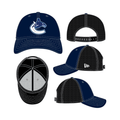 Vancouver Canucks NHL New Era Youth Navy/Black 9Forty Stretch Snapback Hat