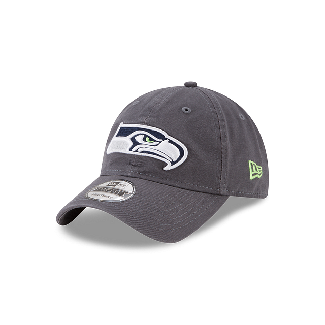 Seattle Seahawks NFL New Era Men's Grey 9Twenty Core Classic Adjustable Hat