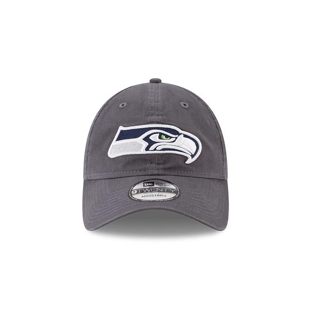 Seattle Seahawks NFL New Era Men's Grey 9Twenty Core Classic Adjustable Hat