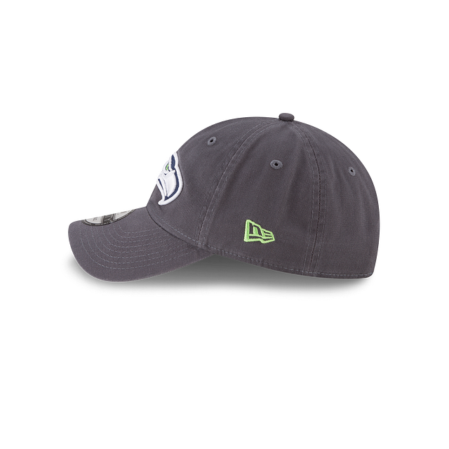 Seattle Seahawks NFL New Era Men's Grey 9Twenty Core Classic Adjustable Hat