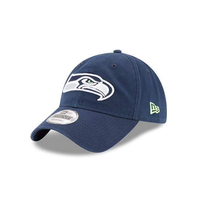 Seattle Seahawks NFL New Era Men's Navy 9Twenty Core Classic Adjustable Hat