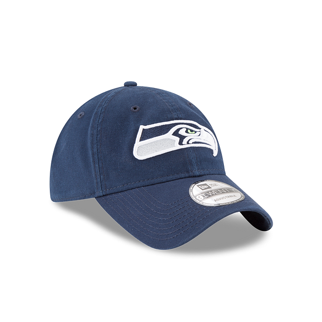 Seattle Seahawks NFL New Era Men's Navy 9Twenty Core Classic Adjustable Hat