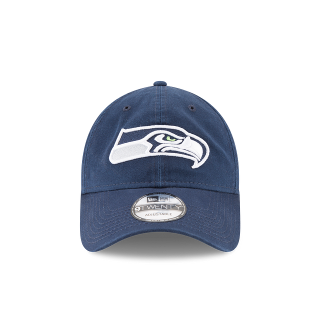 Seattle Seahawks NFL New Era Men's Navy 9Twenty Core Classic Adjustable Hat
