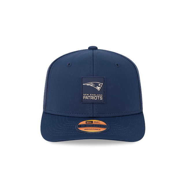 New England Patriots NFL New Era Men's Oceanside Blue 9Seventy 2025 Sideline Hot Weather Trucker Snapback