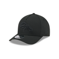 Denver Broncos NFL New Era Men's Black on Black 9FORTY M-Crown Adjustable A-Frame Hat