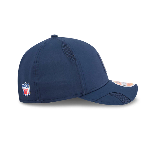 New England Patriots NFL New Era Men's Navy 9Forty 2025 Sideline M-Crown Snapback
