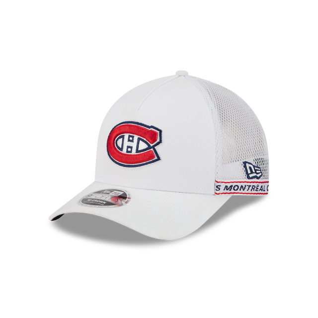 Montreal Canadiens NHL New Era Men's White 9FORTY M-Crown Tape Hat