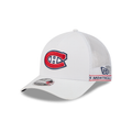 Montreal Canadiens NHL New Era Men's White 9FORTY M-Crown Tape Hat