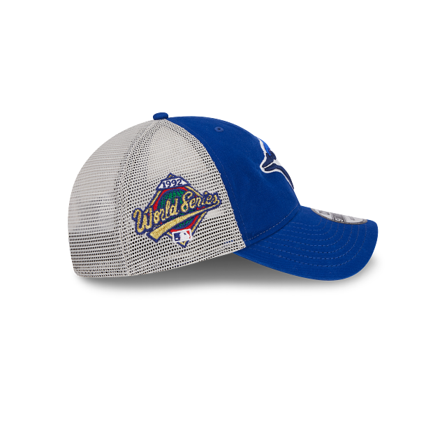 Toronto Blue Jays MLB New Era Men's Royal 9Twenty 1992 World Series Trucker Snapback Hat