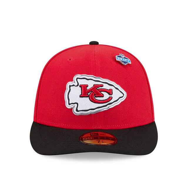 Kansas City Chiefs  NFL New Era Men's Red 59Fifty Pre-Curved 2026 Draft Fitted Hat